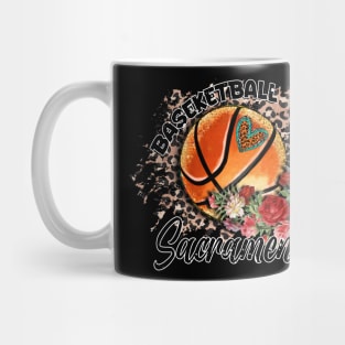 Aesthetic Pattern Sacramento Basketball Gifts Vintage Styles Mug